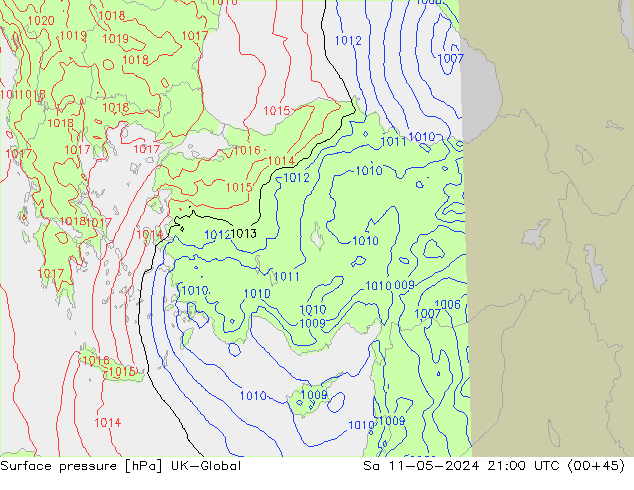 pressão do solo UK-Global Sáb 11.05.2024 21 UTC