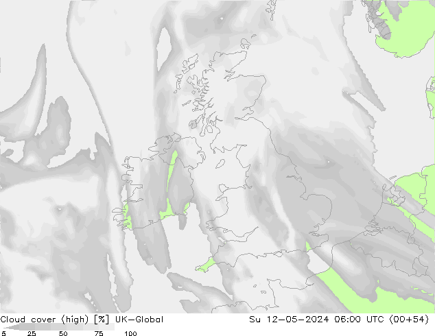 Bewolking (Hoog) UK-Global zo 12.05.2024 06 UTC