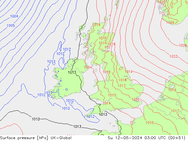 приземное давление UK-Global Вс 12.05.2024 03 UTC