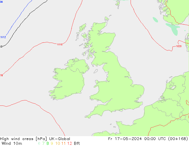 High wind areas UK-Global ven 17.05.2024 00 UTC