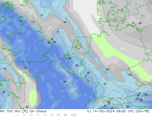 RV 700 hPa UK-Global di 14.05.2024 06 UTC