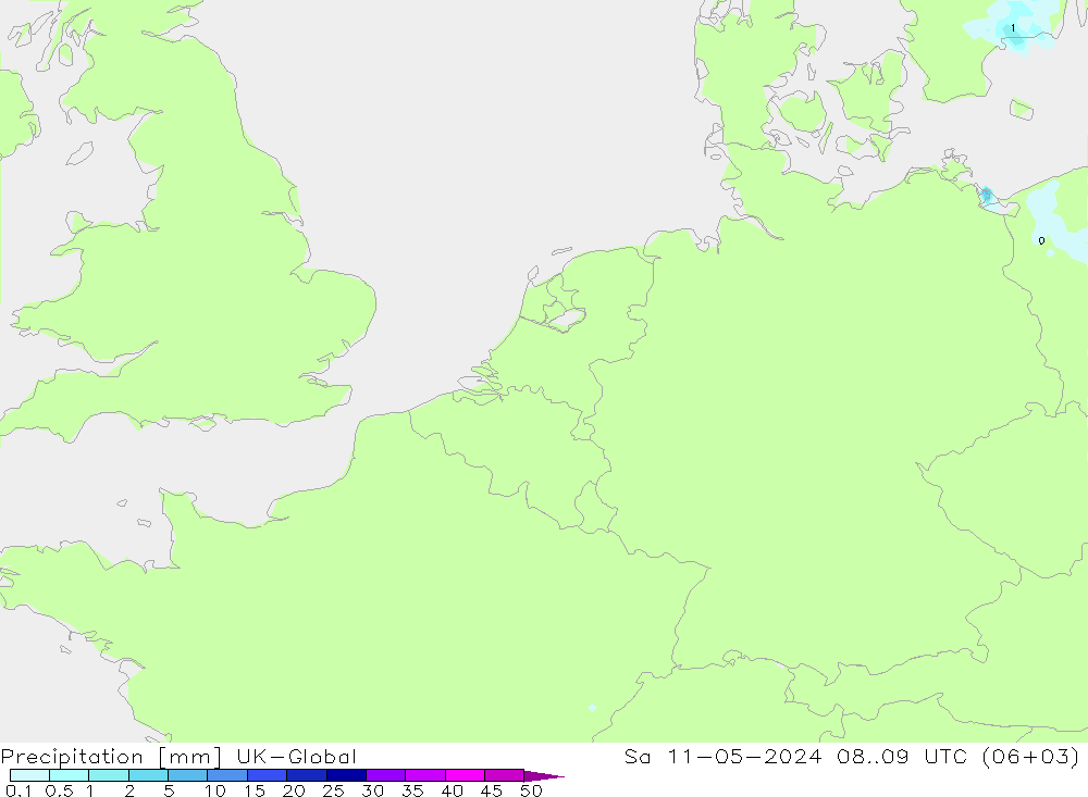 Precipitation UK-Global Sa 11.05.2024 09 UTC