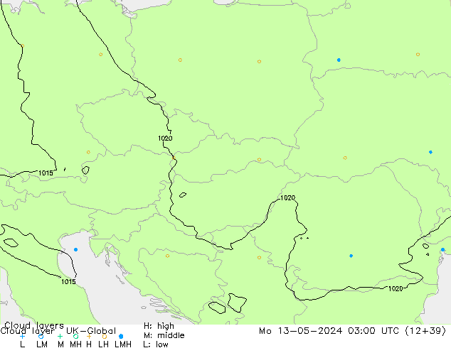 Wolkenlagen UK-Global ma 13.05.2024 03 UTC