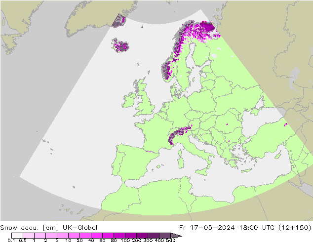 Глубина снега UK-Global пт 17.05.2024 18 UTC
