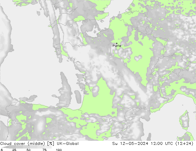 Wolken (mittel) UK-Global So 12.05.2024 12 UTC