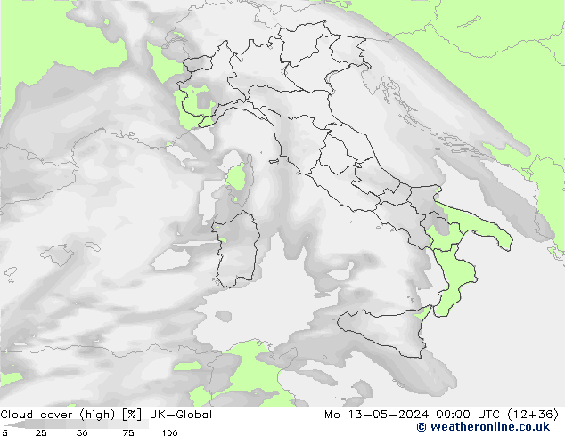 Nubes altas UK-Global lun 13.05.2024 00 UTC