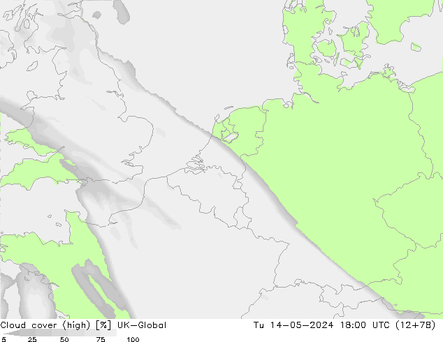 zachmurzenie (wysokie) UK-Global wto. 14.05.2024 18 UTC