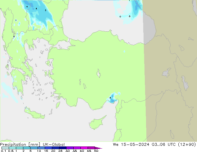 Precipitación UK-Global mié 15.05.2024 06 UTC