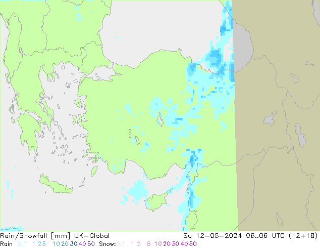 Rain/Snowfall UK-Global Вс 12.05.2024 06 UTC