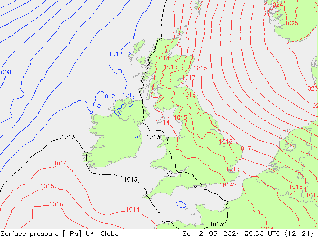 pressão do solo UK-Global Dom 12.05.2024 09 UTC