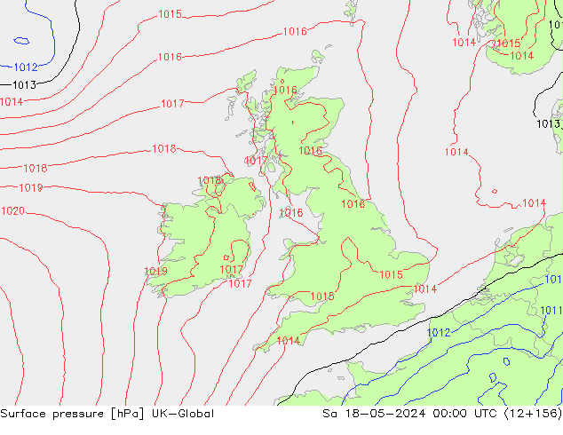 pressão do solo UK-Global Sáb 18.05.2024 00 UTC