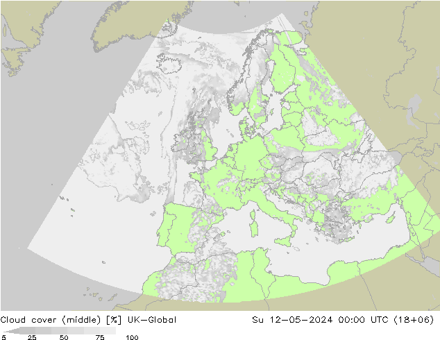 Nuages (moyen) UK-Global dim 12.05.2024 00 UTC