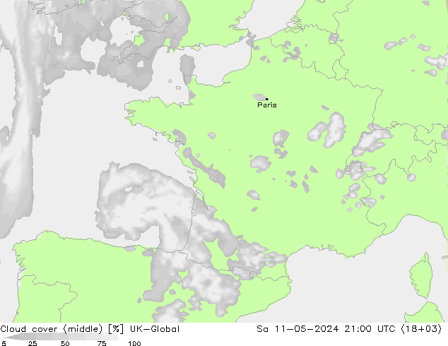 Wolken (mittel) UK-Global Sa 11.05.2024 21 UTC