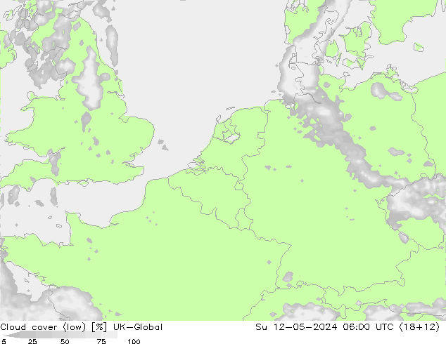 Nubes bajas UK-Global dom 12.05.2024 06 UTC