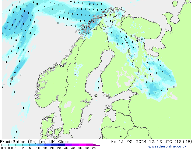 Nied. akkumuliert (6Std) UK-Global Mo 13.05.2024 18 UTC