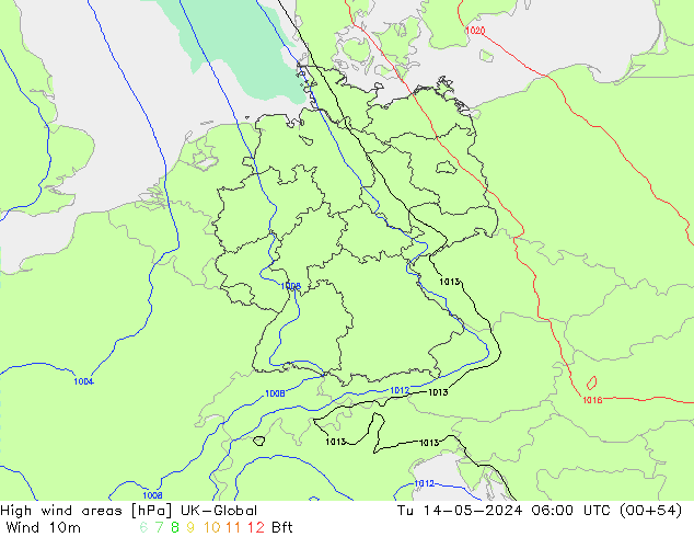 Windvelden UK-Global di 14.05.2024 06 UTC