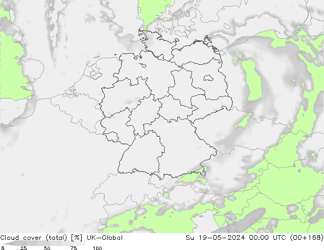 Bulutlar (toplam) UK-Global Paz 19.05.2024 00 UTC