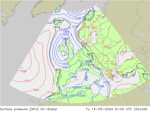 Luchtdruk (Grond) UK-Global di 14.05.2024 21 UTC