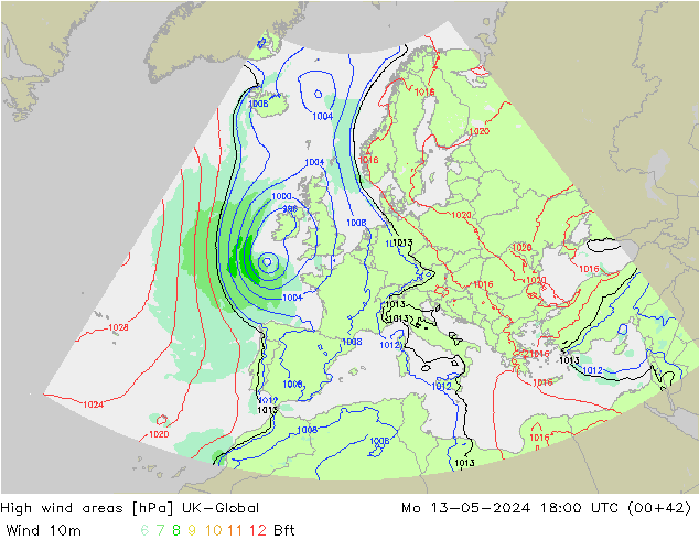 yüksek rüzgarlı alanlar UK-Global Pzt 13.05.2024 18 UTC
