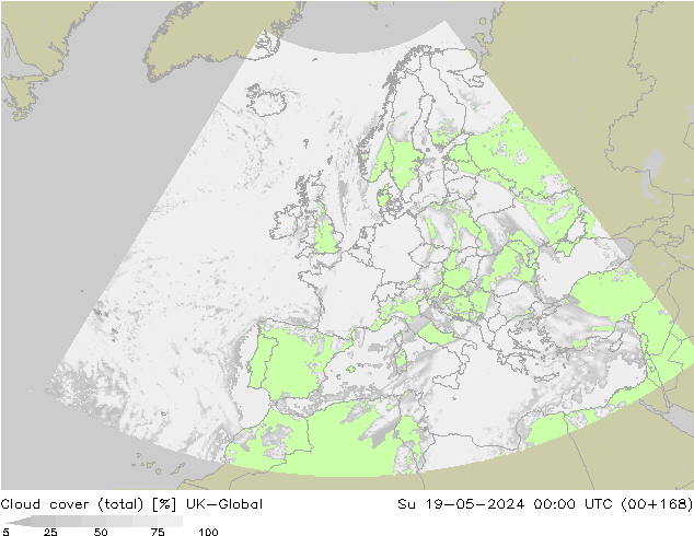 Wolken (gesamt) UK-Global So 19.05.2024 00 UTC