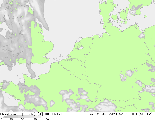 Wolken (mittel) UK-Global So 12.05.2024 03 UTC