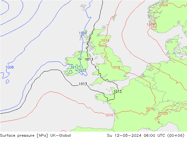 pression de l'air UK-Global dim 12.05.2024 06 UTC