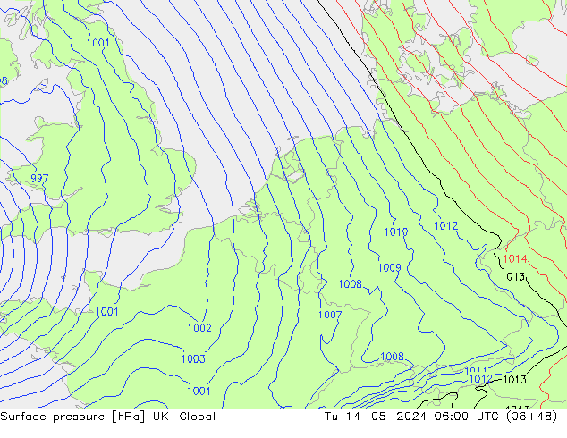 Yer basıncı UK-Global Sa 14.05.2024 06 UTC