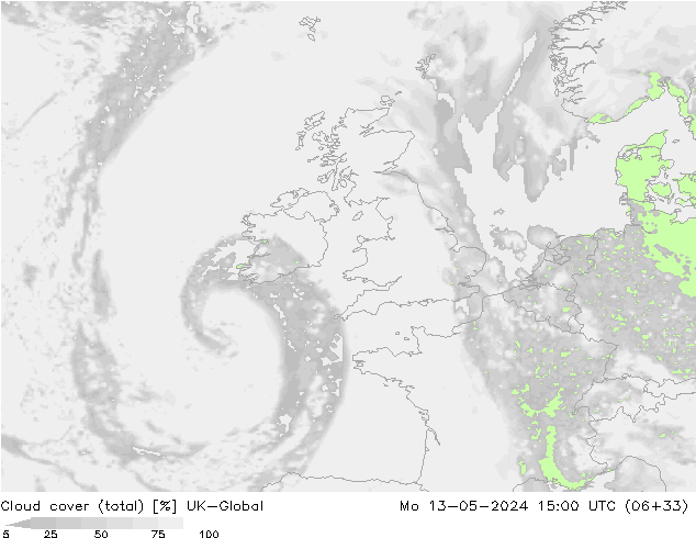 Bulutlar (toplam) UK-Global Pzt 13.05.2024 15 UTC