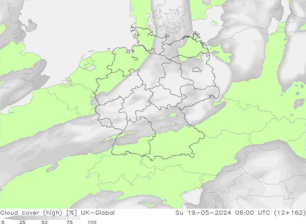 Bewolking (Hoog) UK-Global zo 19.05.2024 06 UTC
