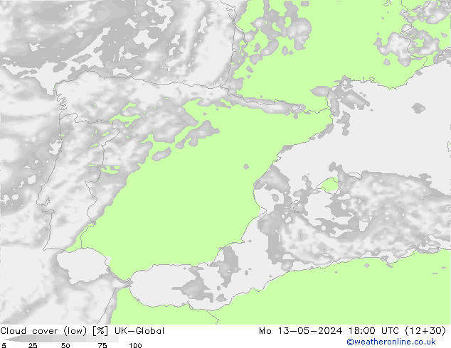 Nubi basse UK-Global lun 13.05.2024 18 UTC
