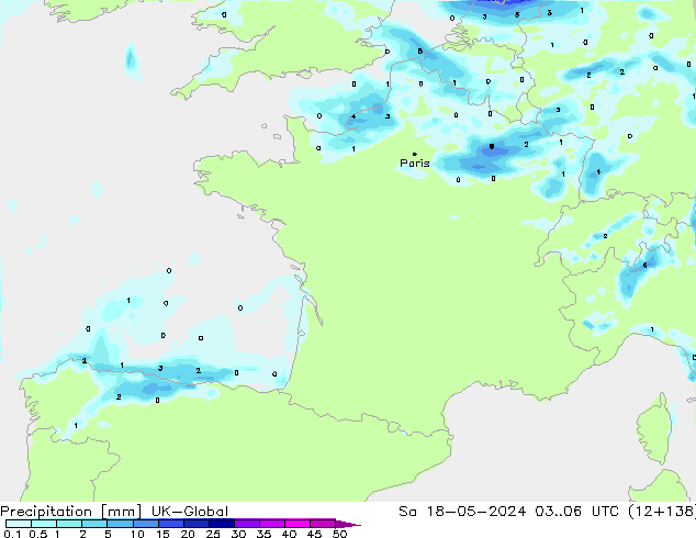 Yağış UK-Global Cts 18.05.2024 06 UTC