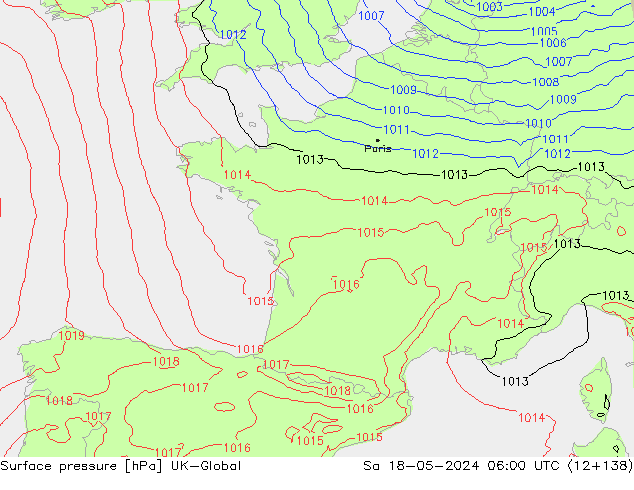 ciśnienie UK-Global so. 18.05.2024 06 UTC