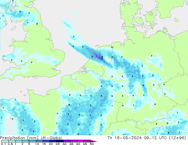 Srážky UK-Global Čt 16.05.2024 12 UTC