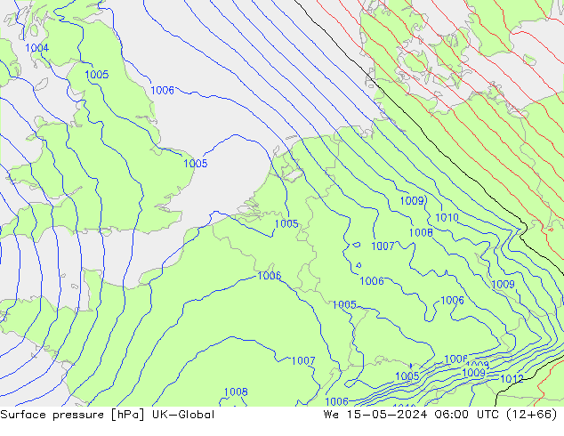Luchtdruk (Grond) UK-Global wo 15.05.2024 06 UTC