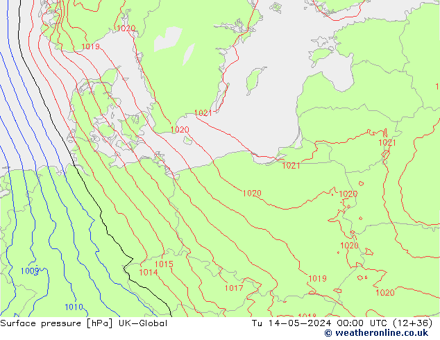 Luchtdruk (Grond) UK-Global di 14.05.2024 00 UTC