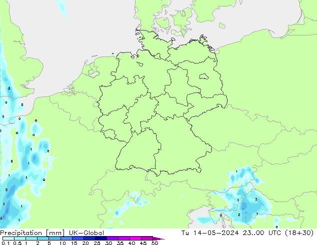 precipitação UK-Global Ter 14.05.2024 00 UTC