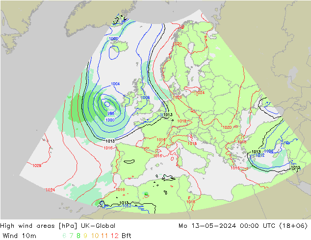 Izotacha UK-Global pon. 13.05.2024 00 UTC