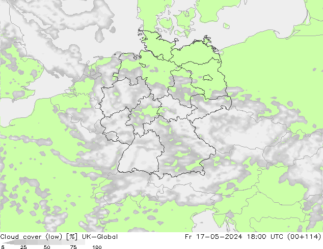 nízká oblaka UK-Global Pá 17.05.2024 18 UTC