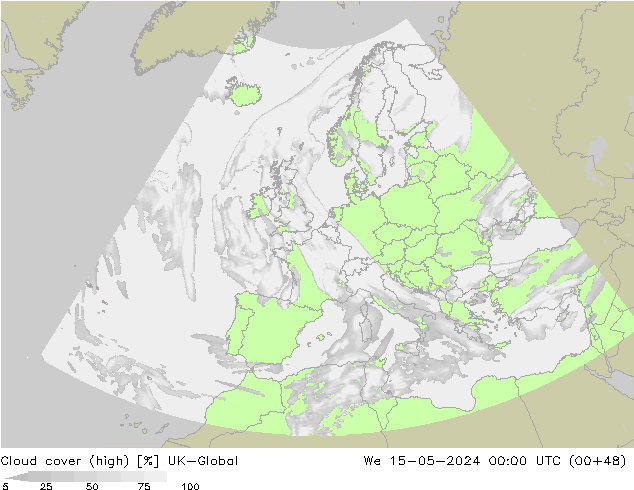Bulutlar (yüksek) UK-Global Çar 15.05.2024 00 UTC