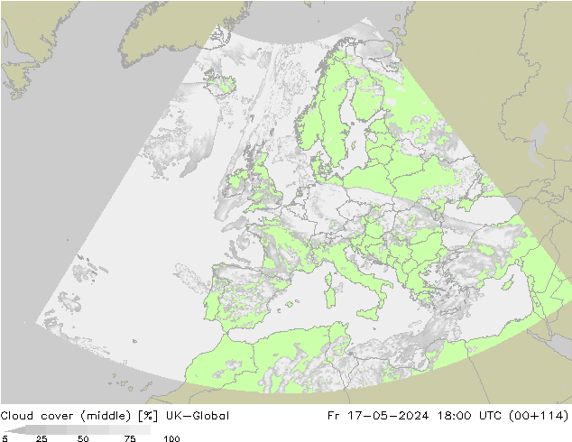 Cloud cover (middle) UK-Global Fr 17.05.2024 18 UTC