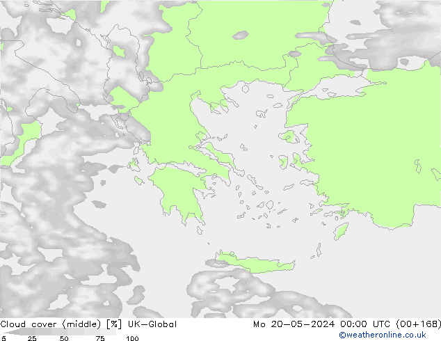 Cloud cover (middle) UK-Global Mo 20.05.2024 00 UTC