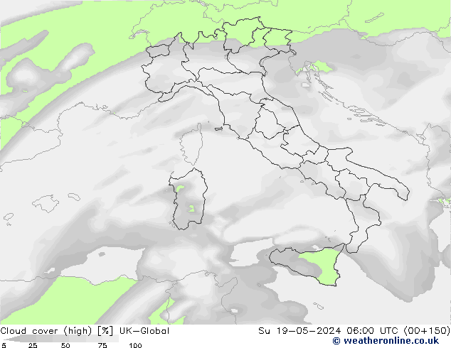 Nubes altas UK-Global dom 19.05.2024 06 UTC