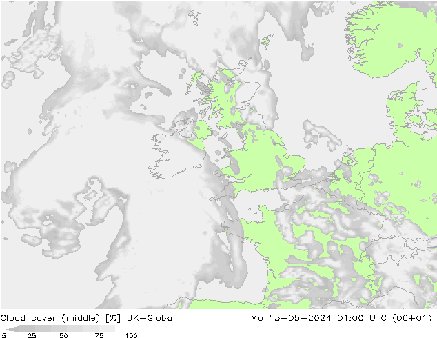 Cloud cover (middle) UK-Global Mo 13.05.2024 01 UTC