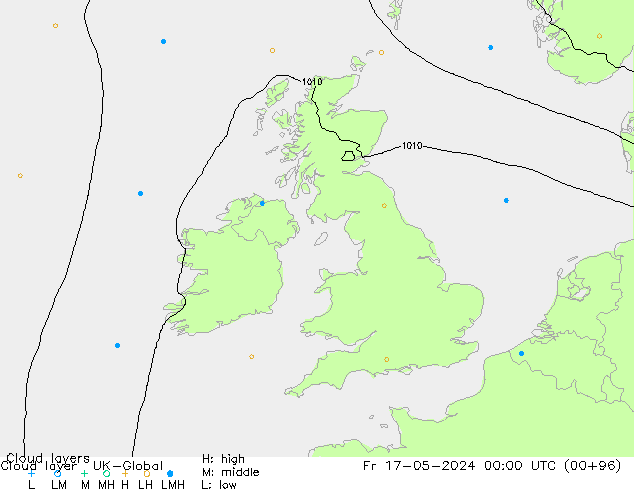 Cloud layer UK-Global ven 17.05.2024 00 UTC