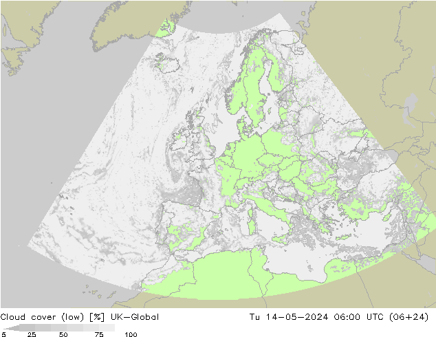Wolken (tief) UK-Global Di 14.05.2024 06 UTC