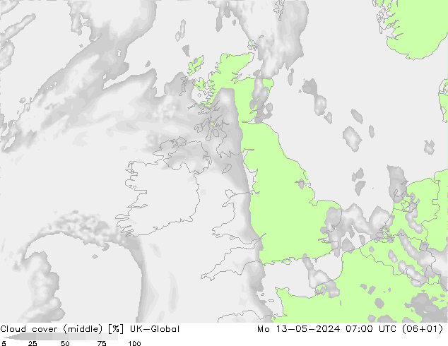 Cloud cover (middle) UK-Global Mo 13.05.2024 07 UTC