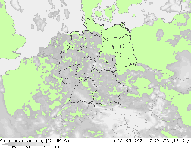 облака (средний) UK-Global пн 13.05.2024 13 UTC