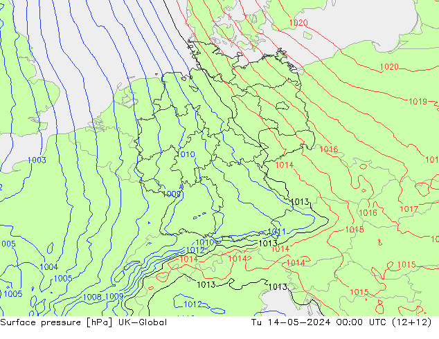 Bodendruck UK-Global Di 14.05.2024 00 UTC