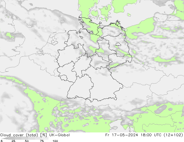 zachmurzenie (suma) UK-Global pt. 17.05.2024 18 UTC