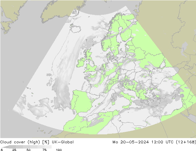 Wolken (hohe) UK-Global Mo 20.05.2024 12 UTC